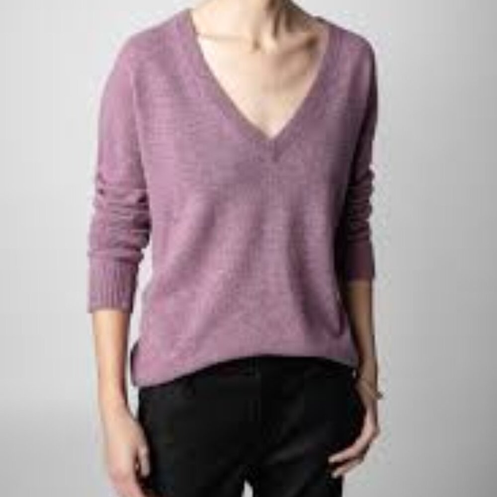 Zadig et Voltaire Vivi Cashmere V Neck Sweater